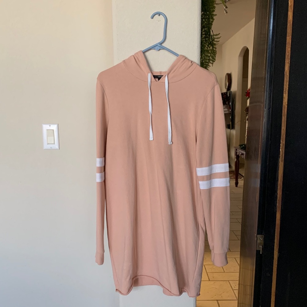Baby Pink Forever21 Hoodie Dress